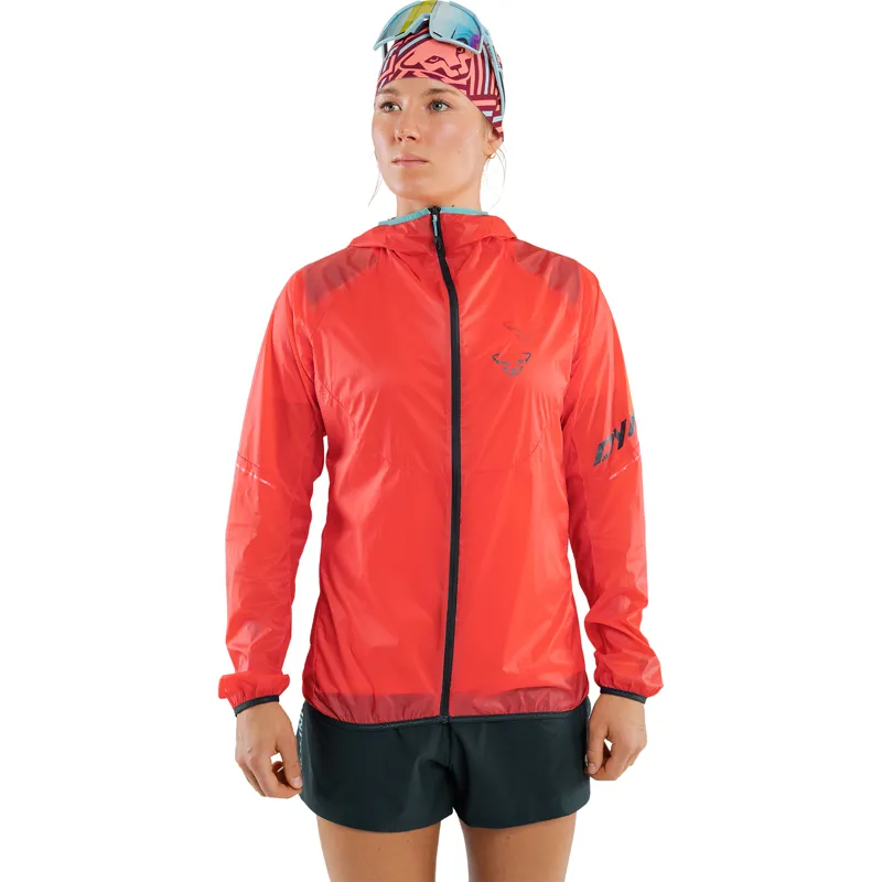 Dynafit Vert Wind Jacket Womens in Hot Coral-3